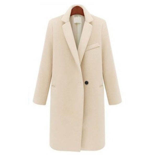 women's wool & blends savabien women long coat korean fashion sleeve single button elegant autumn winter woolen overcoat clothes outerw, Black
women's wool & blends savabien women long coat korean fashion sleeve single button elegant autumn winter woolen overcoat clothes outerw, Black