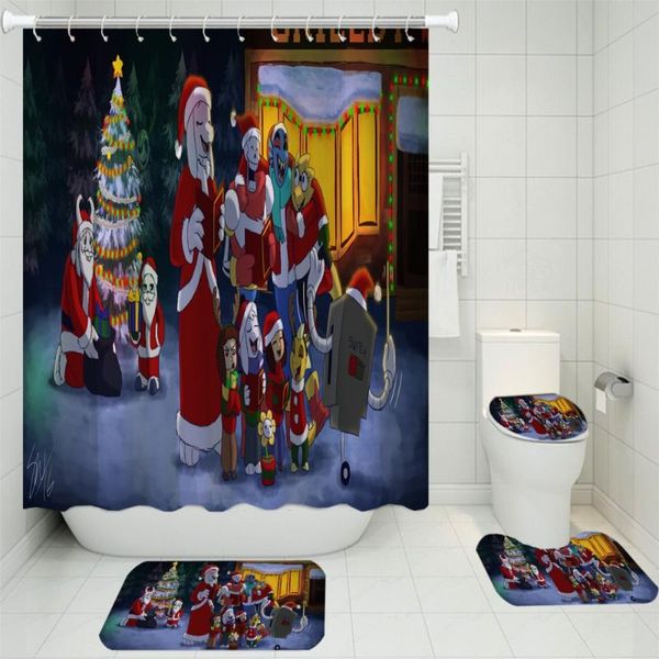 shower curtains 3/4 pieces merry christmas sets santa claus carpet toilet 3d print bathroom mat festival holiday
shower curtains 3/4 pieces merry christmas sets santa claus carpet toilet 3d print bathroom mat festival holiday