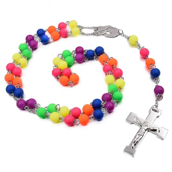 wedding cool 8mm multicolor beads necklaces rosary for women 2020 style jesus cross jewelry men muince fir rn103, Silver
wedding cool 8mm multicolor beads necklaces rosary for women 2020 style jesus cross jewelry men muince fir rn103, Silver