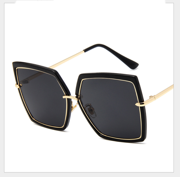 sunglasses designer women vintage retro flat shadow oversized square large shades sun glasses, White;black
sunglasses designer women vintage retro flat shadow oversized square large shades sun glasses, White;black