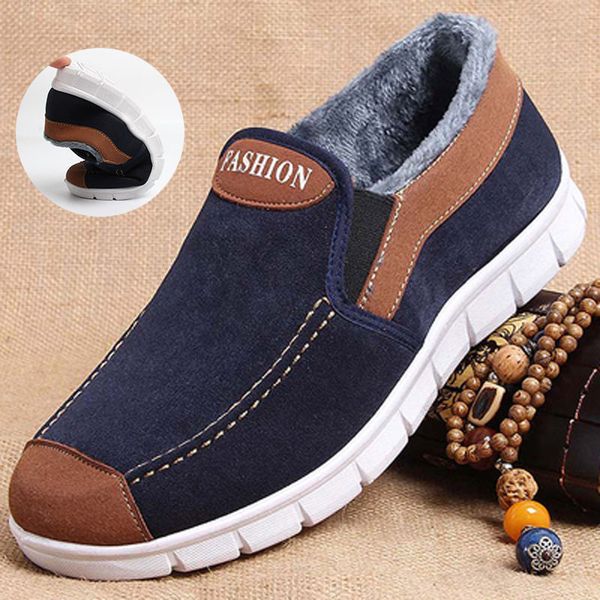 winter men's cotton shoes warm plus velvet middle-aged father shoes non-slip soft bottom casual men's, Black
winter men's cotton shoes warm plus velvet middle-aged father shoes non-slip soft bottom casual men's, Black