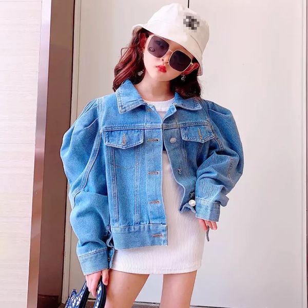 jackets spring autumn girls denim jacket baby coat children outwear kids streetwear fashion pleated puff sleeve pocket patch 3 to 12 yrs, Blue;gray
jackets spring autumn girls denim jacket baby coat children outwear kids streetwear fashion pleated puff sleeve pocket patch 3 to 12 yrs, Blue;gray