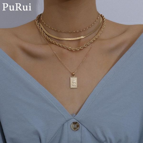 pendant necklaces gothic layered snake chain choker necklace punk 4pcs/set twisted carved portraits long for women jewelry, Silver
pendant necklaces gothic layered snake chain choker necklace punk 4pcs/set twisted carved portraits long for women jewelry, Silver