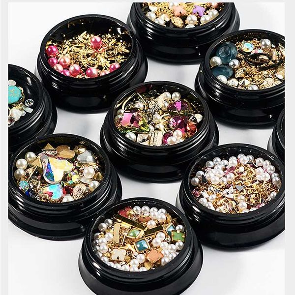 nail art decorations 1 box 3d decoration irregular beads mixed colorful decals rhinestones stones size color accessories, Silver;gold
nail art decorations 1 box 3d decoration irregular beads mixed colorful decals rhinestones stones size color accessories, Silver;gold