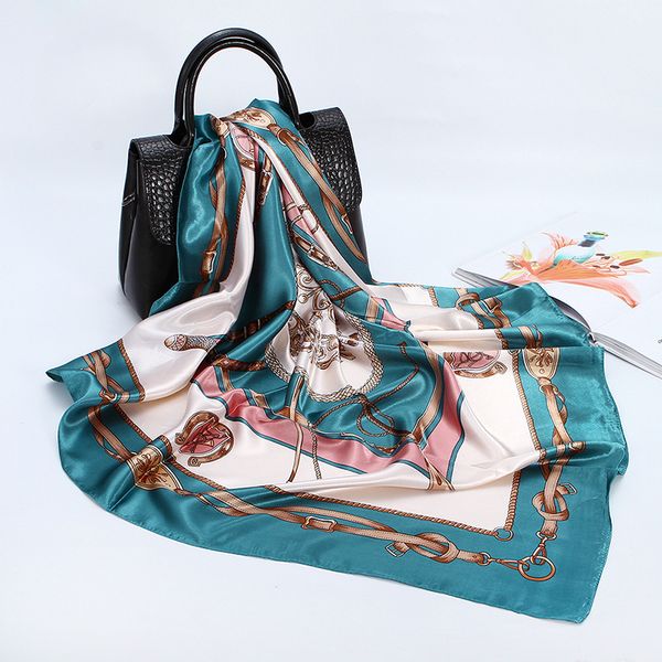 2020 silk scarf women fashion designer beautiful flowers foulard soft satin shawl scarfs kerchief 90*90cm square neck headscarf, Blue;gray
2020 silk scarf women fashion designer beautiful flowers foulard soft satin shawl scarfs kerchief 90*90cm square neck headscarf, Blue;gray