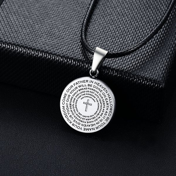 modyle 2020 new leather chain silver color cross prayer pendant necklace for man the 's prayer catholic jewelry wholesale
modyle 2020 new leather chain silver color cross prayer pendant necklace for man the 's prayer catholic jewelry wholesale