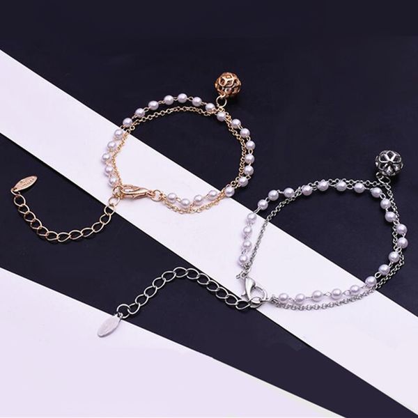 charm bracelets fashion & bangles vintage double layer simulated pearl beads bracelet for women girls crystal ball jewelry gift, Golden;silver
charm bracelets fashion & bangles vintage double layer simulated pearl beads bracelet for women girls crystal ball jewelry gift, Golden;silver