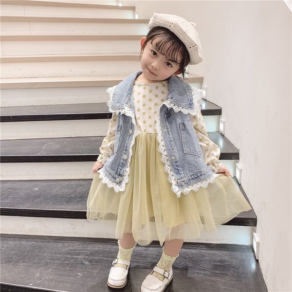 jackets 2021 spring baby girls vests fashion korean lace stitching for girl toddler vest arrival children waistcoats, Blue;gray
jackets 2021 spring baby girls vests fashion korean lace stitching for girl toddler vest arrival children waistcoats, Blue;gray