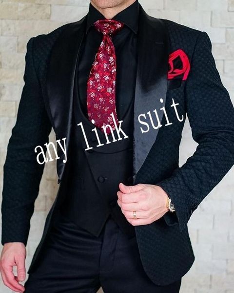 one button black circle pattern groom tuxedos shawl lapel groomsmen mens suits wedding/prom/dinner blazer (jacket+pants+vest+tie) k555, Black;gray
one button black circle pattern groom tuxedos shawl lapel groomsmen mens suits wedding/prom/dinner blazer (jacket+pants+vest+tie) k555, Black;gray