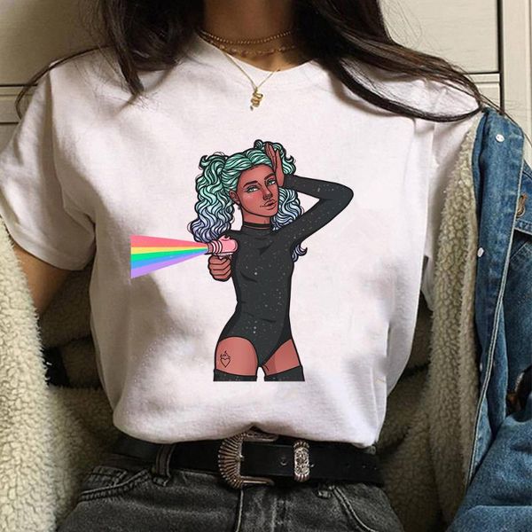 летнего гранж эстетических женщин рубашка outifts белой футболка streewear смешной радуга graphic tees женщина tumblr тенниска, White
летнего гранж эстетических женщин рубашка outifts белой футболка streewear смешной радуга graphic tees женщина tumblr тенниска, White
