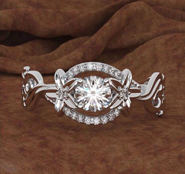 wedding rings jewelry gold-plated flower zircon ring engagement anniversary gift, Slivery;golden
wedding rings jewelry gold-plated flower zircon ring engagement anniversary gift, Slivery;golden