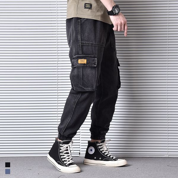 japanese vintage fashion men jeans loose fit big pocket denim cargo pants hombre streetwear hip hop jeans men harem trousers, Blue
japanese vintage fashion men jeans loose fit big pocket denim cargo pants hombre streetwear hip hop jeans men harem trousers, Blue