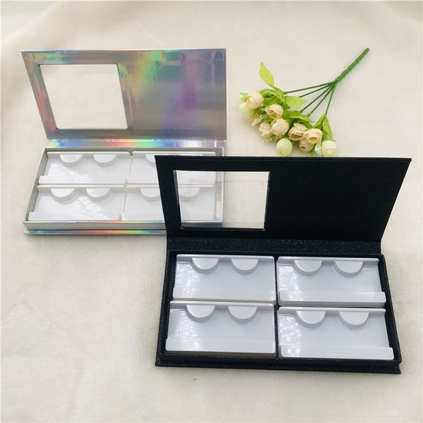 false eyelashes custom empty 4 pairs lashes book 5d 25mm mink