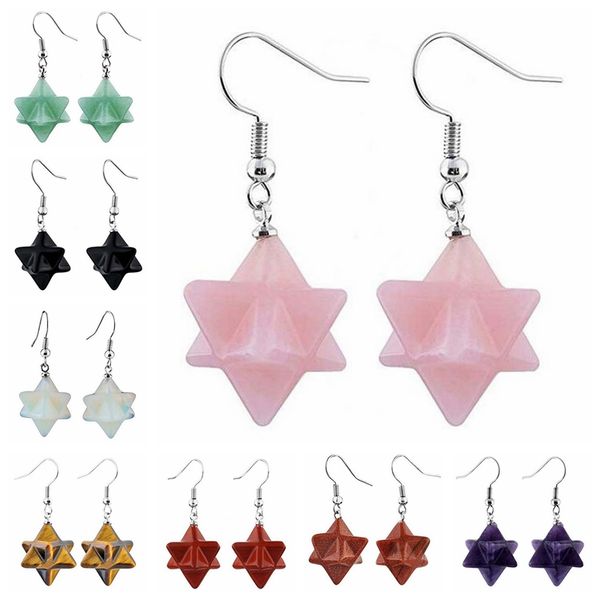 dangle & chandelier natural stone hexagram merkaba earrings healing crystal star drop hook for women charms jewelry, Silver
dangle & chandelier natural stone hexagram merkaba earrings healing crystal star drop hook for women charms jewelry, Silver