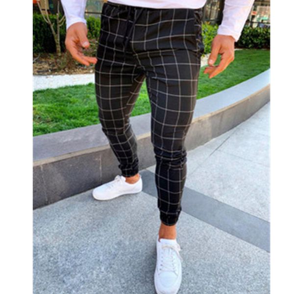 mens plaid printed pants fashion occident trend drawstring pencil pant designer autumn casual male trousers, Black
mens plaid printed pants fashion occident trend drawstring pencil pant designer autumn casual male trousers, Black
