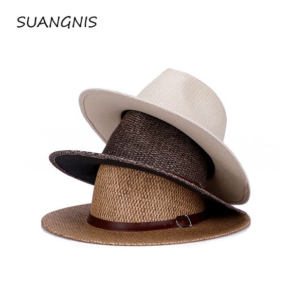 2019 summer sun hat casual vacation panama straw hat men wide brim beach jazz men hats outdoor casual hat y200714, Blue;gray
2019 summer sun hat casual vacation panama straw hat men wide brim beach jazz men hats outdoor casual hat y200714, Blue;gray