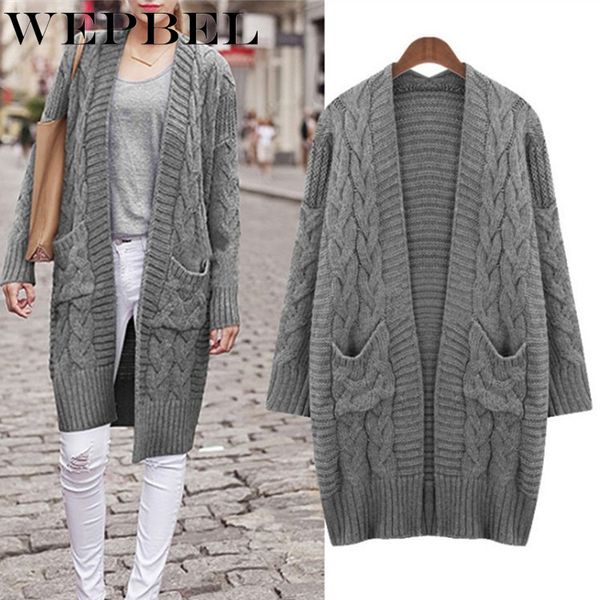 women's knits & tees wepbel autumn and winter knitted fashion solid color cardigan sweater casual long sleeve loose pocket coat, White
women's knits & tees wepbel autumn and winter knitted fashion solid color cardigan sweater casual long sleeve loose pocket coat, White