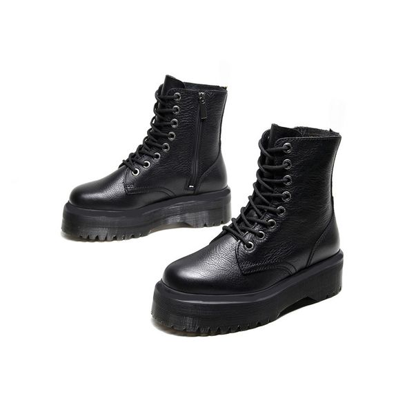 new women platform ankle booties 8 holes lace-up motorcycle bottines black women winter boots size 35-44
new women platform ankle booties 8 holes lace-up motorcycle bottines black women winter boots size 35-44