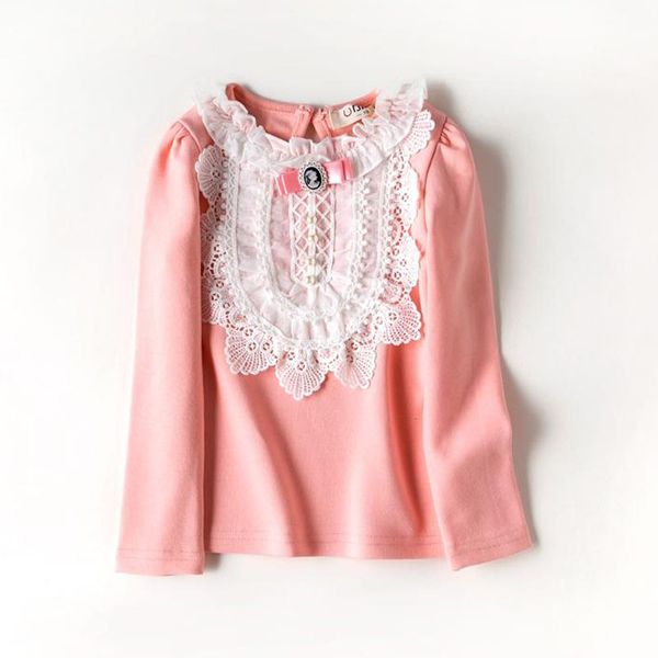 autumn cute girls lace t-shirt kids costume fashion bow tees cotton shirts children clothes, Blue
autumn cute girls lace t-shirt kids costume fashion bow tees cotton shirts children clothes, Blue