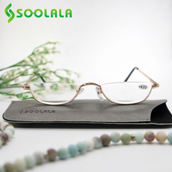sunglasses soolala small semi-rimless flat reading glasses women slim ultralight alloy eyeglasses frame presbyopic with cases, White;black
sunglasses soolala small semi-rimless flat reading glasses women slim ultralight alloy eyeglasses frame presbyopic with cases, White;black