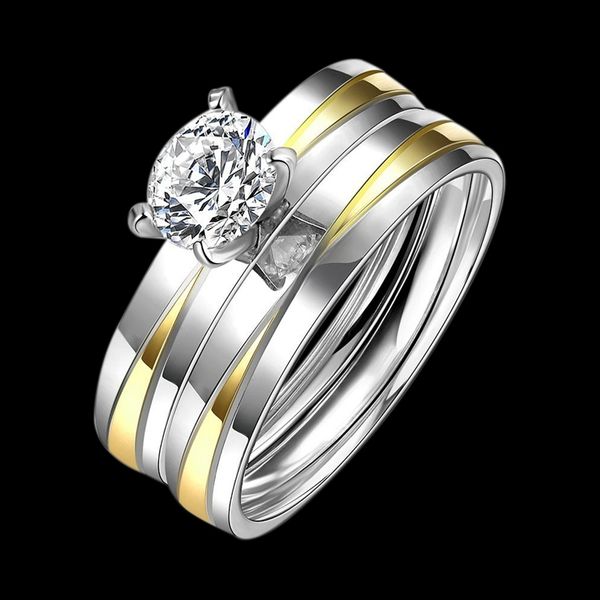 wedding rings 2 pcs/set zircon engagement set for women silver color female crystals jewelry accessories girl gift, Slivery;golden
wedding rings 2 pcs/set zircon engagement set for women silver color female crystals jewelry accessories girl gift, Slivery;golden
