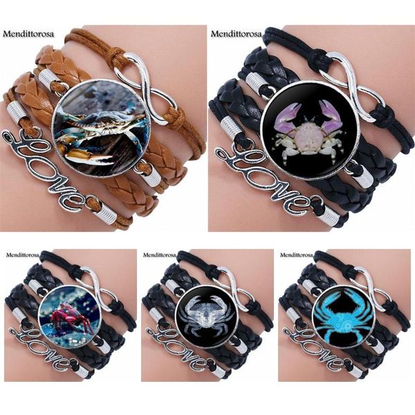 ej glaze for girls gift ocean crab jewelry glass cabochon multilayer black/brown leather bracelet bangle, Golden;silver
ej glaze for girls gift ocean crab jewelry glass cabochon multilayer black/brown leather bracelet bangle, Golden;silver