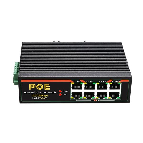 8 ports industrial fast ethernet switch 10/100mbps poe network switch din rail type network rj45 lan adapter
8 ports industrial fast ethernet switch 10/100mbps poe network switch din rail type network rj45 lan adapter