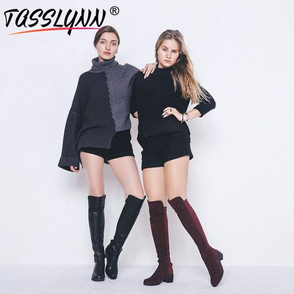 tasslynn 2020 women boots faux suede slim boots square heel slip-on knee-high round toe short plush women shoes size 34-43, Black
tasslynn 2020 women boots faux suede slim boots square heel slip-on knee-high round toe short plush women shoes size 34-43, Black