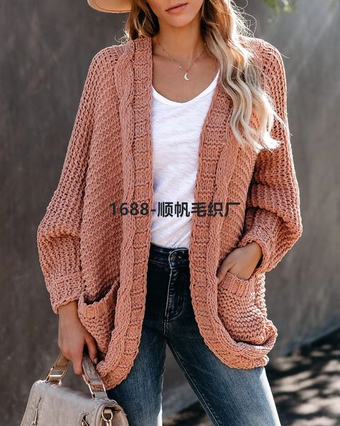 2020 new style for autumn and winter european and american foreign trade twisted rope cardigan ins popular large size thick needle sweater c, White;black
2020 new style for autumn and winter european and american foreign trade twisted rope cardigan ins popular large size thick needle sweater c, White;black