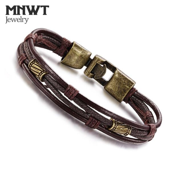 mnwt vintage design punk leather bracelet 2 color silver & bronze fashion clasp multilayer braid rope bracelets for men jewelry, Golden;silver
mnwt vintage design punk leather bracelet 2 color silver & bronze fashion clasp multilayer braid rope bracelets for men jewelry, Golden;silver