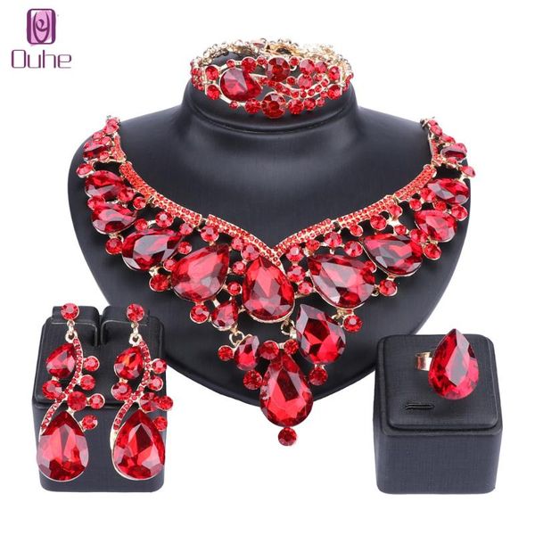 women bridal jewelry sets wedding necklace earring bracelet ring for brides bridesmaid party accessories crystal decoration, Silver
women bridal jewelry sets wedding necklace earring bracelet ring for brides bridesmaid party accessories crystal decoration, Silver