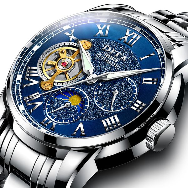 top brand механические часы синий классический мужской летающий tourbillon диапазон нержавеющей стали золотые наручные часы мужские часы, Slivery;brown
top brand механические часы синий классический мужской летающий tourbillon диапазон нержавеющей стали золотые наручные часы мужские часы, Slivery;brown
