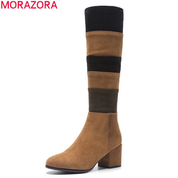 morazora 2020 new arrival fashion knee high boots square heels round toe women shoes winter keep warm women boots big size 33-43, Black
morazora 2020 new arrival fashion knee high boots square heels round toe women shoes winter keep warm women boots big size 33-43, Black