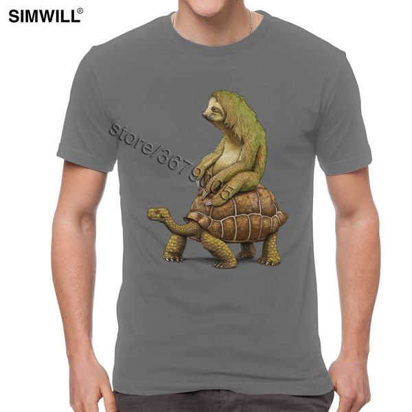 funny sloth riding turtle t shirt men short sleeve cotton graphic tortoise tees streetwear slow animal friends casual t-shirt
funny sloth riding turtle t shirt men short sleeve cotton graphic tortoise tees streetwear slow animal friends casual t-shirt