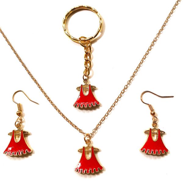 gold color enamel skirt dress pendant necklace girl earrings jewelry set link chain jewellery set women fashion lady party gift, Silver
gold color enamel skirt dress pendant necklace girl earrings jewelry set link chain jewellery set women fashion lady party gift, Silver