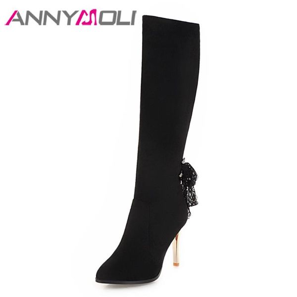 boots annymoli knee high autumn shoes women bow heel zipper lace long black winter ladies footwear 33-42
boots annymoli knee high autumn shoes women bow heel zipper lace long black winter ladies footwear 33-42