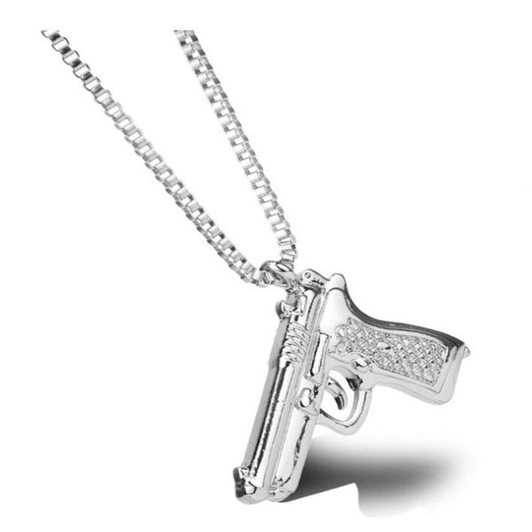 fashion pistol pendants necklaces metallic gold black silver color charm necklace for men male hip hop jewelry
fashion pistol pendants necklaces metallic gold black silver color charm necklace for men male hip hop jewelry