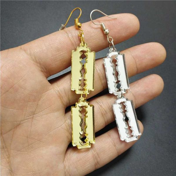 punk blade drop earrings for women mirror gold silver color dangle earring woman girls jewellry acrylic accessories
punk blade drop earrings for women mirror gold silver color dangle earring woman girls jewellry acrylic accessories