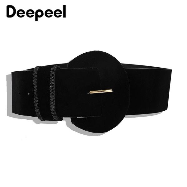 deepeel 1pc 11.2*112cm women velvet wide black pin belts personality advanced costume decoration girdle with elegant dress yb676, Black;brown
deepeel 1pc 11.2*112cm women velvet wide black pin belts personality advanced costume decoration girdle with elegant dress yb676, Black;brown