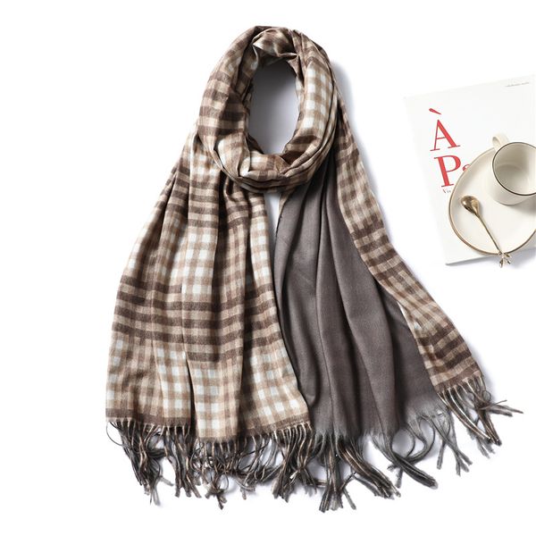 scarves brand designer 2021 winter scarf women warm thick soft shawls and wraps two side ladies bandana female echarpe, Blue;gray
scarves brand designer 2021 winter scarf women warm thick soft shawls and wraps two side ladies bandana female echarpe, Blue;gray