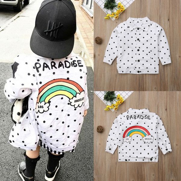 jackets fashion autumn toddler kids baby girls boys jacket polka dot rainbow printrf outerwear coat children clothes canis, Blue;gray
jackets fashion autumn toddler kids baby girls boys jacket polka dot rainbow printrf outerwear coat children clothes canis, Blue;gray