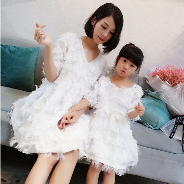 family matching outfits dresses summer mother daughter beach holiday dress fashion mom birthday party tassel, Blue
family matching outfits dresses summer mother daughter beach holiday dress fashion mom birthday party tassel, Blue