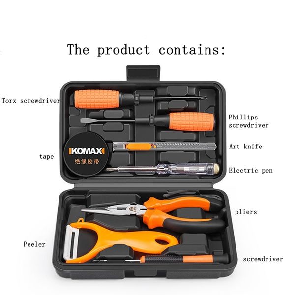 benys hand tool set general household repair hand tool kit with plastic toolbox storage case socket wrench screwdriver knife
benys hand tool set general household repair hand tool kit with plastic toolbox storage case socket wrench screwdriver knife