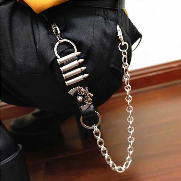 2019 new men wallet chains keychain jeans punk leather bullet belt chain fashion trousers waist chain accessories jewelry gift, Slivery;golden
2019 new men wallet chains keychain jeans punk leather bullet belt chain fashion trousers waist chain accessories jewelry gift, Slivery;golden