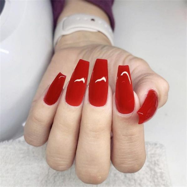 false nail extra long fake nails coffin full cover glossy false nail long ballerina nails with glue sticker 2020 new, Red;gold
false nail extra long fake nails coffin full cover glossy false nail long ballerina nails with glue sticker 2020 new, Red;gold