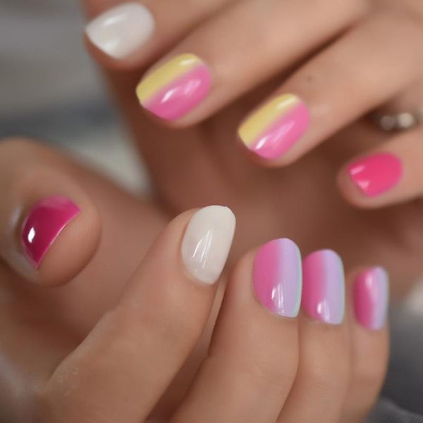 squoval short color mixing fake nails rainbow gradient ice cream vaporwave nail tips acrylic uv gel pre-designed nails, Red;gold
squoval short color mixing fake nails rainbow gradient ice cream vaporwave nail tips acrylic uv gel pre-designed nails, Red;gold
