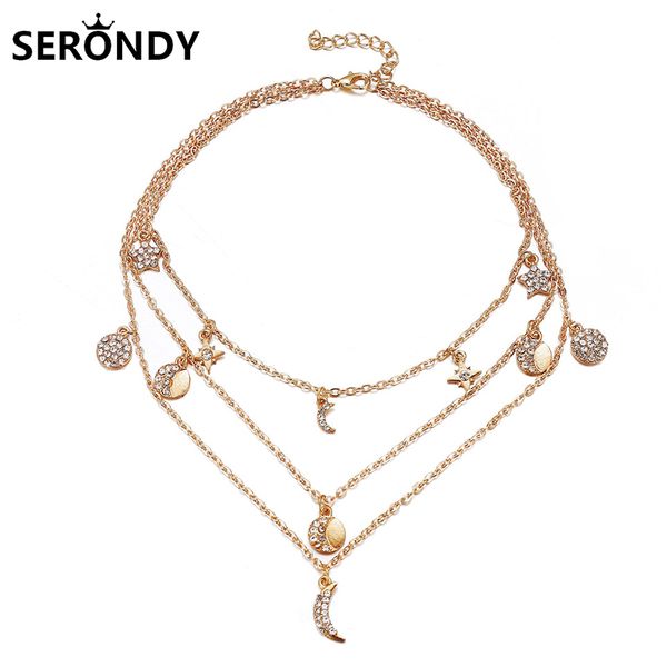 chokers alloy star moon multilayer boho pendant choker necklace for women neck 2021 trend friends chainsjewelry aesthetic xl10372, Golden;silver
chokers alloy star moon multilayer boho pendant choker necklace for women neck 2021 trend friends chainsjewelry aesthetic xl10372, Golden;silver