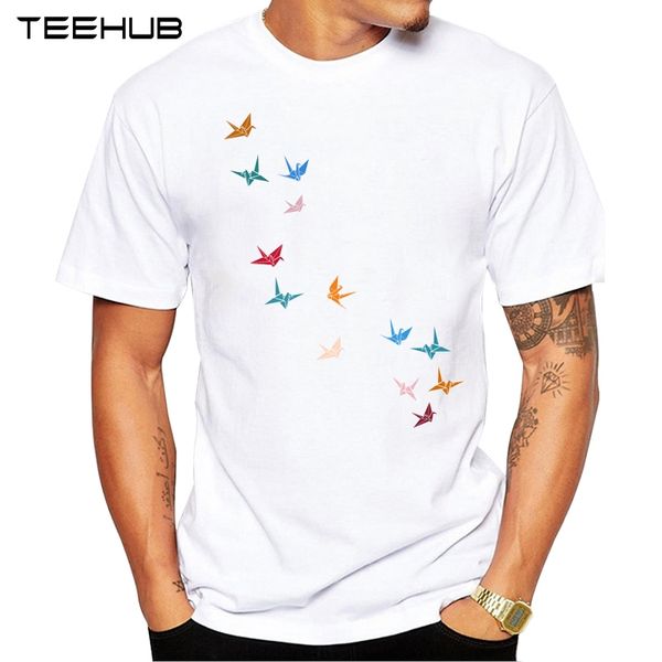 2019 teehub summer fashion flying paper cranes birds printed t-shirt short sleeve popular design novelty tee
2019 teehub summer fashion flying paper cranes birds printed t-shirt short sleeve popular design novelty tee