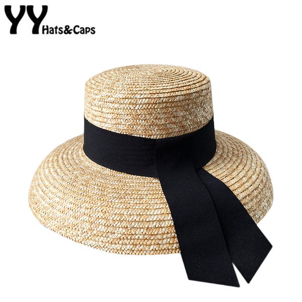 wide brim hats yy retro bucket women summer sun beach cap elegant straw visor hat with black ribbon gorro playa yy19001, Blue;gray
wide brim hats yy retro bucket women summer sun beach cap elegant straw visor hat with black ribbon gorro playa yy19001, Blue;gray