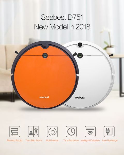 Seebest D751 TURING 1.0 Plus Vacuum Clean Robot with Wet Mopping and Gyroscope Planned Clean Route
Seebest D751 TURING 1.0 Plus Vacuum Clean Robot with Wet Mopping and Gyroscope Planned Clean Route